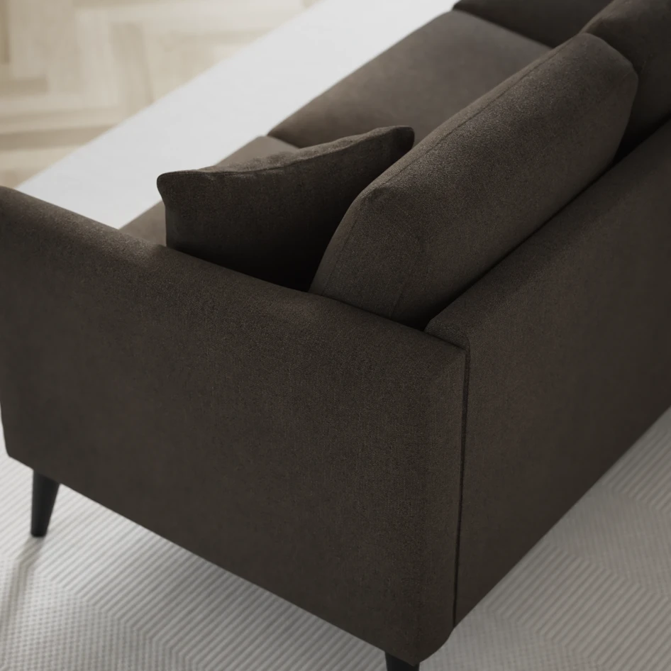 Eden - 3-sits soffa - Brun
