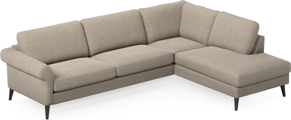 Bridge - 3-sits soffa med divan höger - Beige