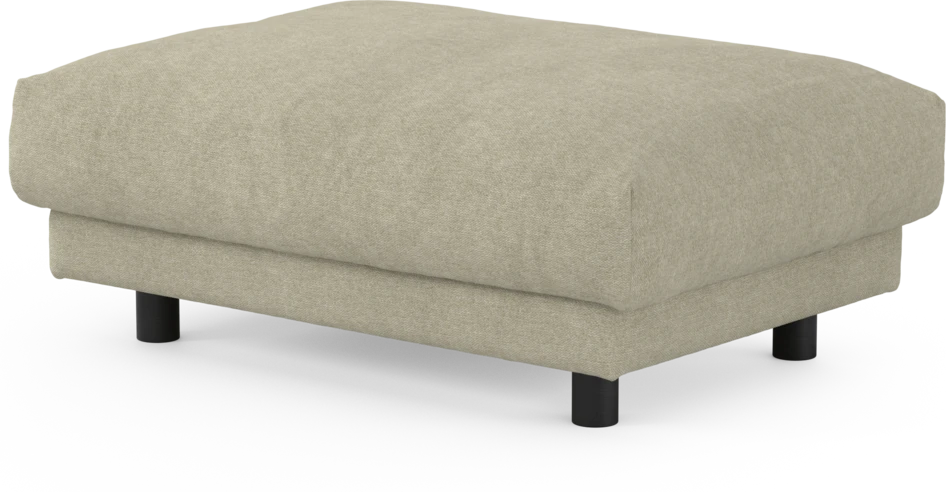 Cherrie - Fotpall 100, fast klädsel - Beige