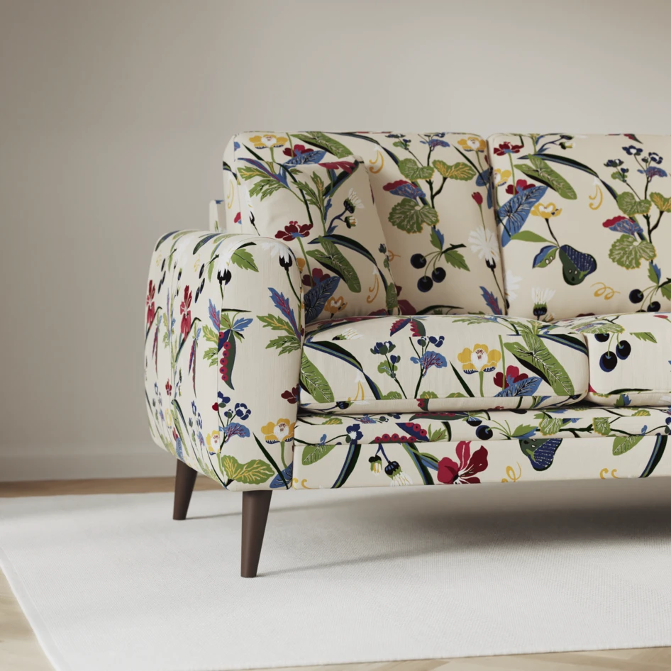 Eden - 3-sits soffa med schäslong vänster och divan höger - Flerfärgad