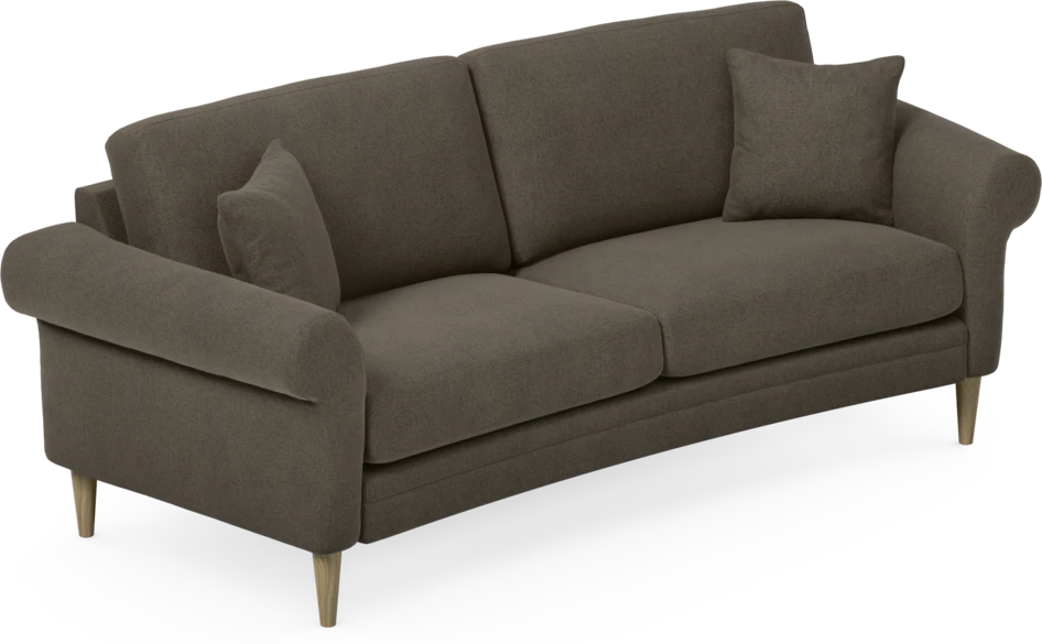 Eden - 2,5-sits soffa svängd - Brun