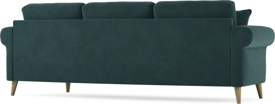 Eden - 3-sits soffa svängd - Blå