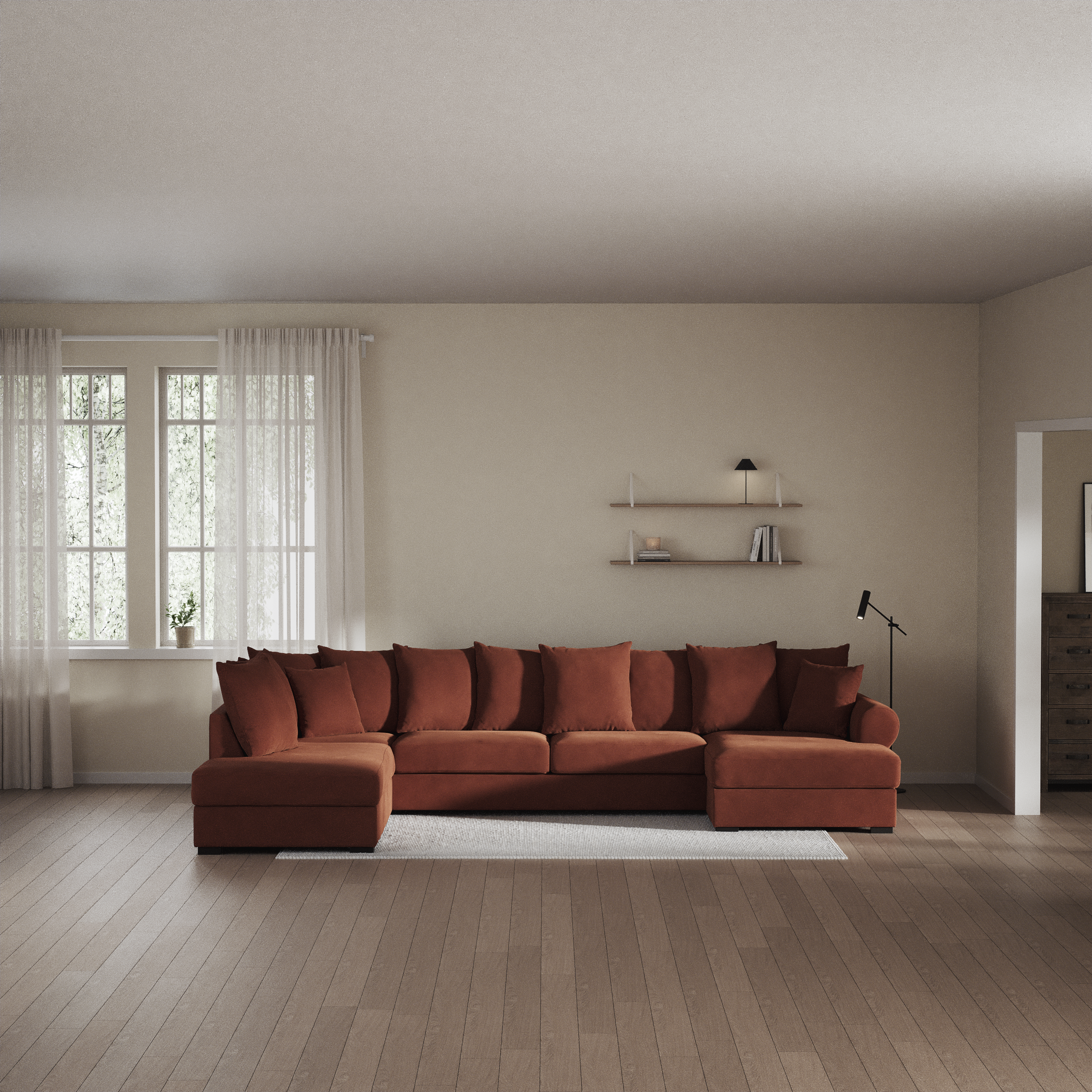 Town - 3-sits soffa med divan vänster och schäslong höger - inspiration