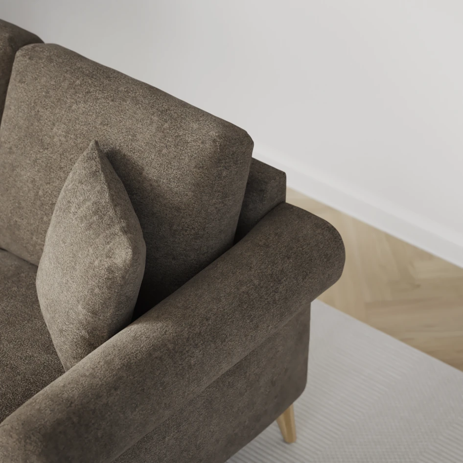 Eden - 2-sits soffa - Brun