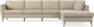 County - 3-sits soffa med divan höger - Beige