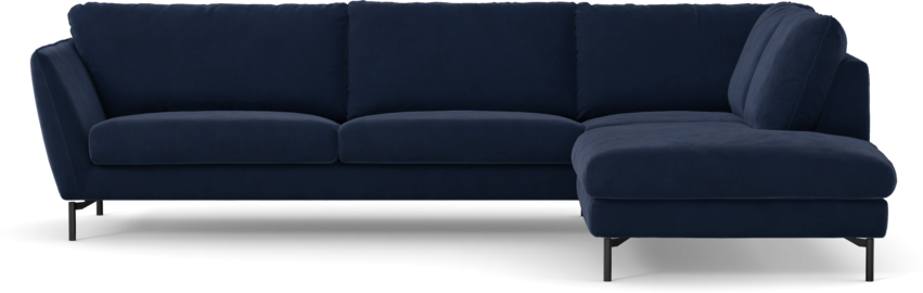 Madison Lux - 3-sits soffa med divan höger - Blå