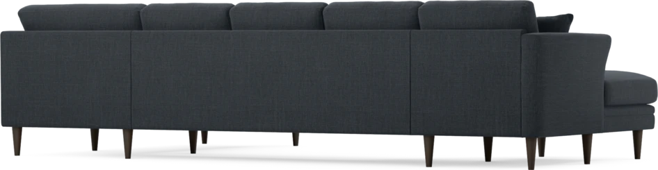 Eden - 3-sits soffa med schäslong vänster och divan höger - Blå