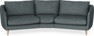 Madison - 3-sits soffa svängd, 90 cm - Grå