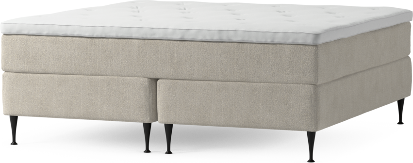 Delux Exclusive - Kontinentalsäng, dubbelsäng med bäddmadrass och sängben