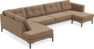 Rio - 4-sits soffa med divan vänster och schäslong höger - Beige