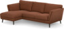 Madison Lux - 2-sits soffa med schäslong vänster - Röd