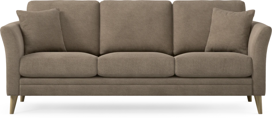 Eden - 3-sits soffa - Brun