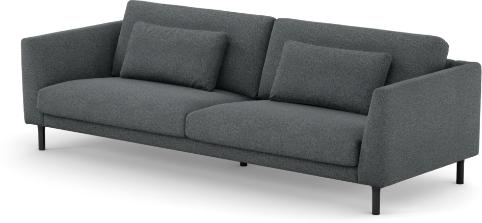 Willow - 4-sits soffa, fast klädsel - Blå