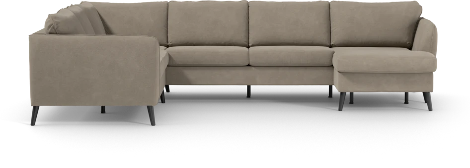 County - Hörnsoffa, 2+3-sits med schäslong höger - Beige