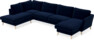 Bridge - 3-sits soffa med divan vänster och schäslong höger - Blå