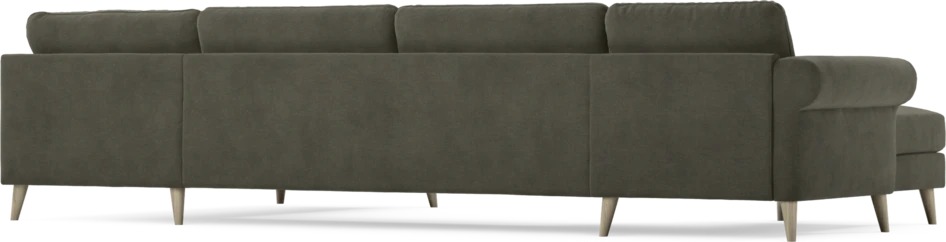 Bridge - 3-sits soffa med schäslong vänster och divan höger - Grå