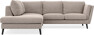 Madison - 2-sits soffa med divan vänster - Beige