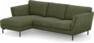 Madison Lux - 2-sits soffa med schäslong vänster - Grön