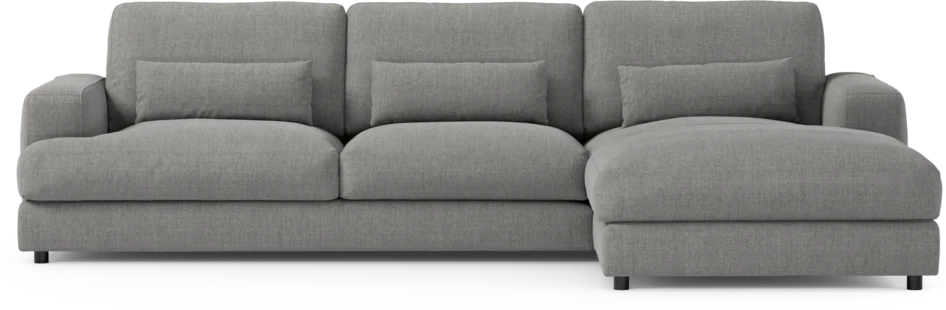 Noma - 3-sits soffa med schäslong höger - Grå