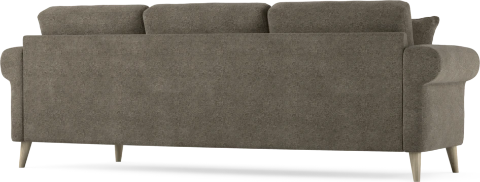 Eden - 3-sits soffa svängd - Brun