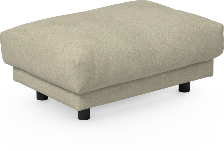 Cherrie - Fotpall 110, fast klädsel - Beige