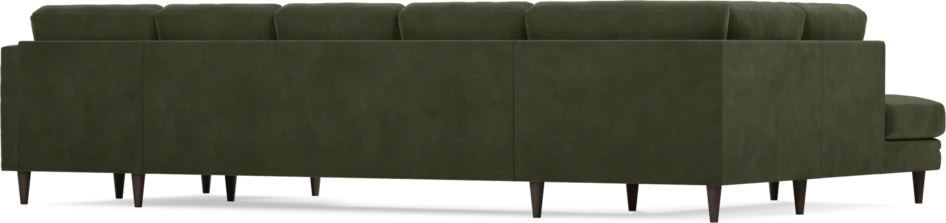 Eden - 3-sits soffa med divan vänster och schäslong höger - Grön