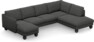 Madison Lux - 2-sits soffa med schäslong vänster och divan höger - Grå
