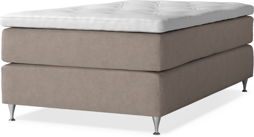 Delux Dream - Kontinentalsäng, enkelsäng med bäddmadrass - Beige