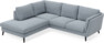 Madison - 2-sits soffa med divan vänster - Blå