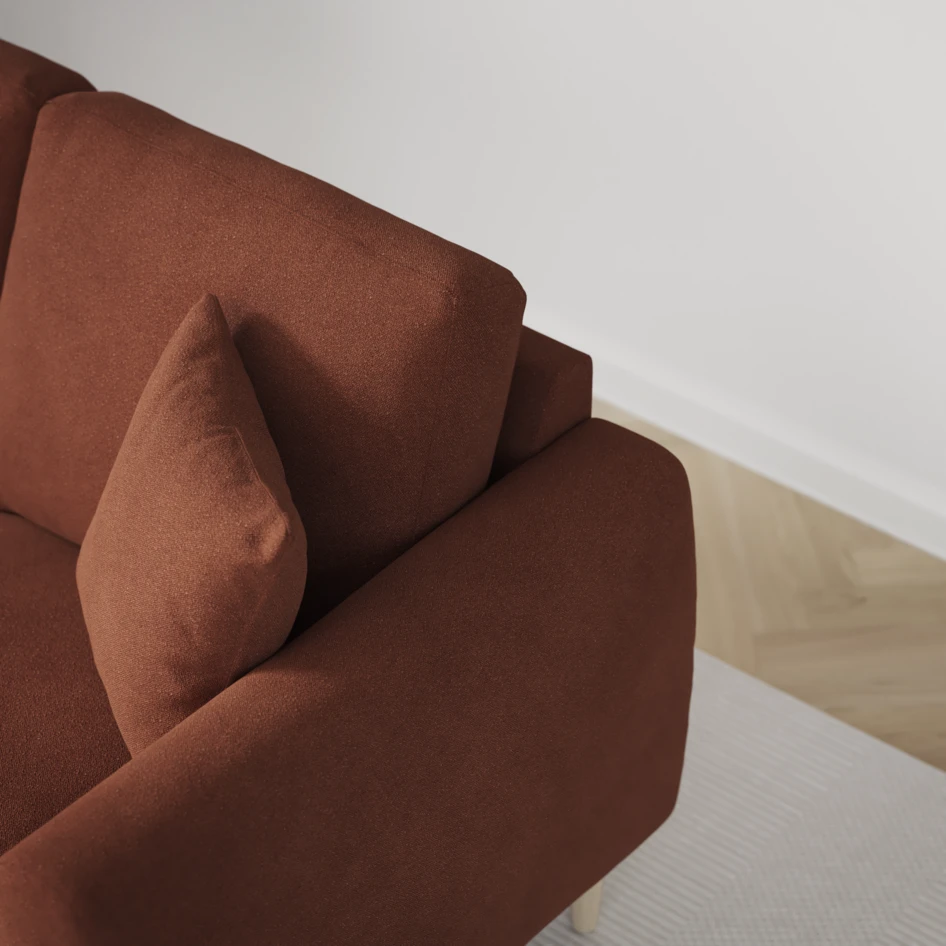 Eden - 2,5-sits soffa svängd - Orange
