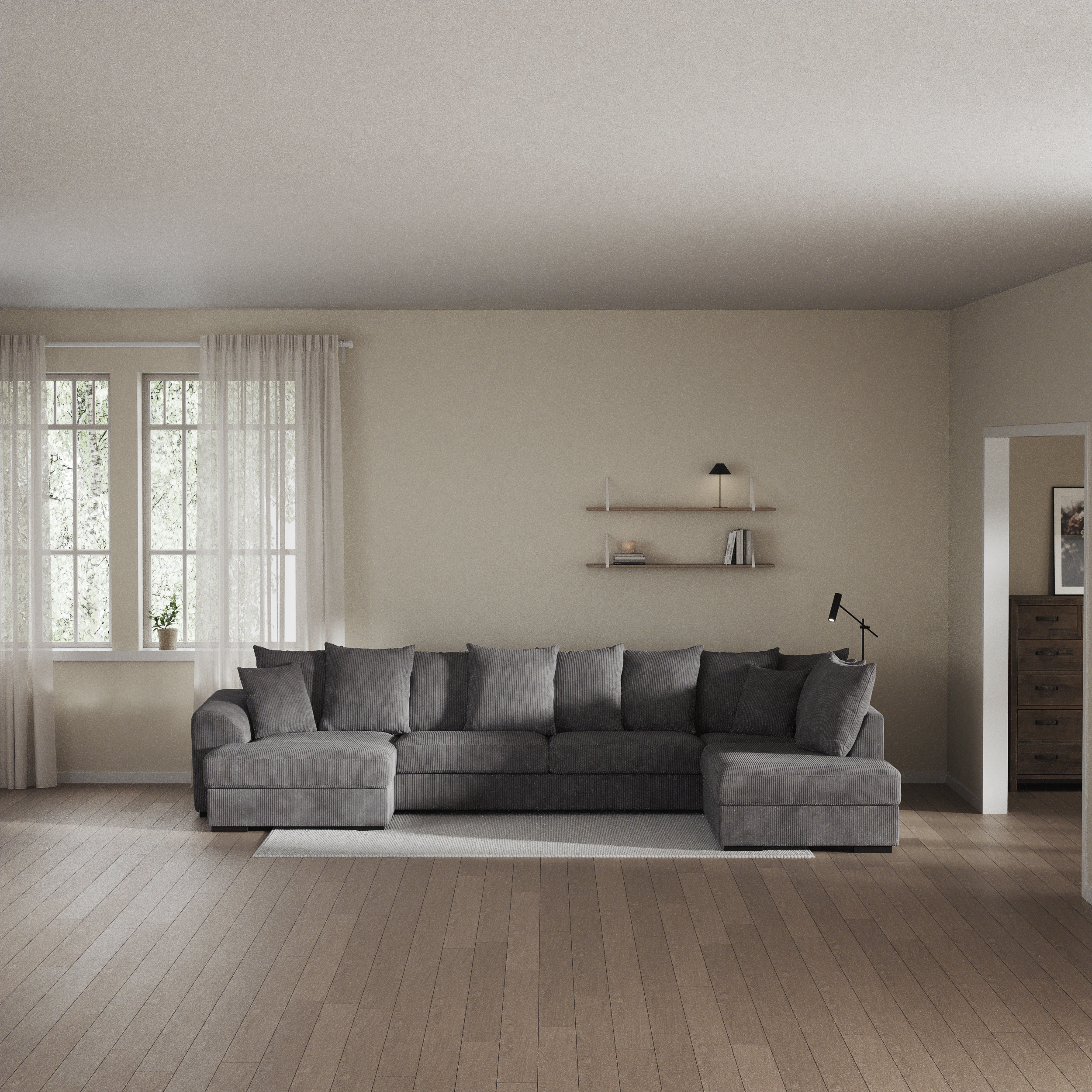 Town - 3-sits soffa med divan höger och schäslong vänster - inspiration