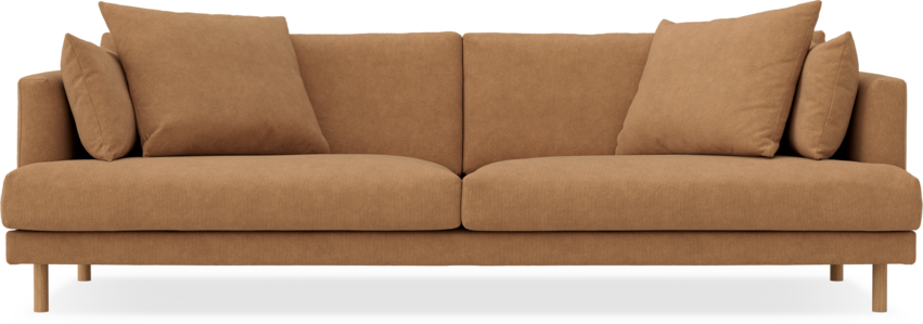 Harper - 4-sits soffa - Gul