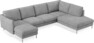 Madison Lux - 2-sits soffa med schäslong vänster och divan höger - Vit