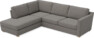 Friday - 2,5-sits soffa med divan vänster - Grå