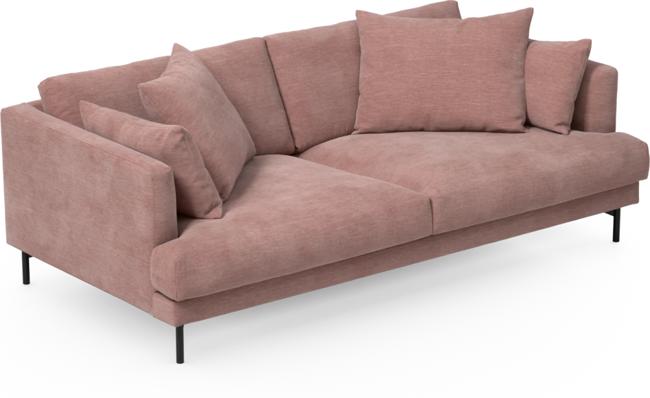 Harper - 3-sits soffa - Rosa