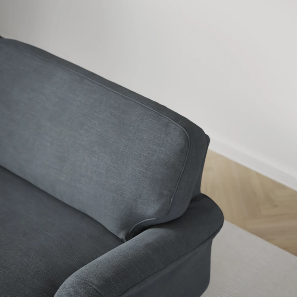 Oxford - 3-sits soffa svängd - Blå