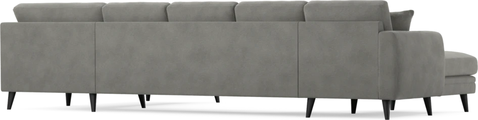 Eden - 3-sits soffa med schäslong vänster och divan höger - Grå