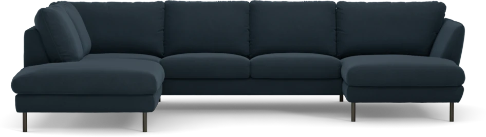 Madison - 2-sits soffa med divan vänster och schäslong höger - Blå