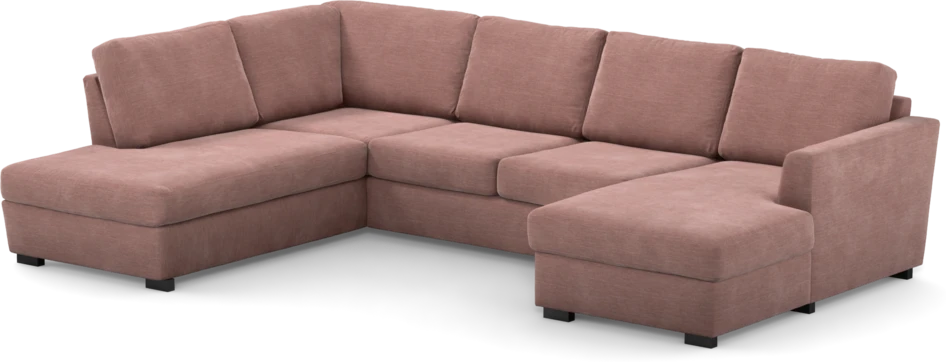 Friday - 3-sits soffa med divan vänster och schäslong höger - Rosa