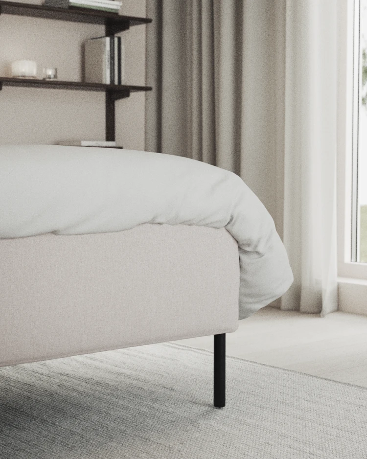 Delux Exclusive - Kontinentalsäng, enkelsäng 140 cm med bäddmadrass och sängben - inspiration