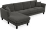 Eden - 3-sits soffa med schäslong - Grå