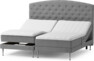 Särö Comfort - Ställbar säng, dubbelsäng med bäddmadrass, sängben och Välvd sänggavel