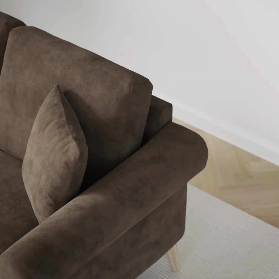 Eden - 2,5-sits soffa - Brun