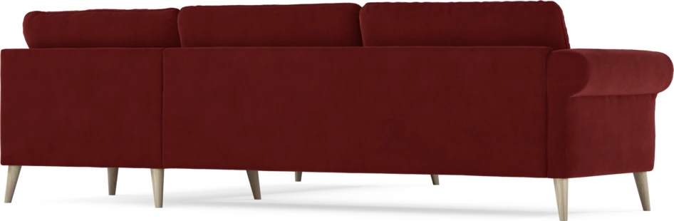 Bridge - Hörnsoffa, 3+2-sits - Röd