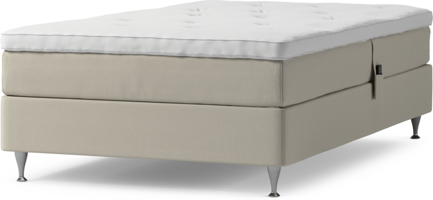 Delux Sense - Ställbar säng, enkelsäng med bäddmadrass och sängben