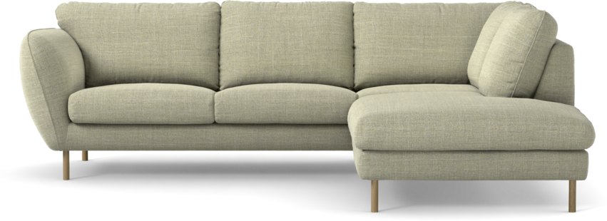 Madison Lux - 2-sits soffa med divan höger - Grön