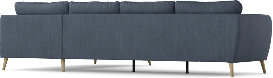 County - 3-sits soffa med divan höger - Blå