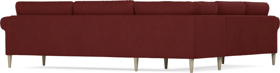 Bridge - Hörnsoffa, 2+3-sits - Röd