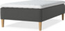 Delux Dream - Ramsäng, enkelsäng med bäddmadrass - Grå
