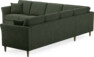 Eden - Hörnsoffa, 3+3-sits - Grön
